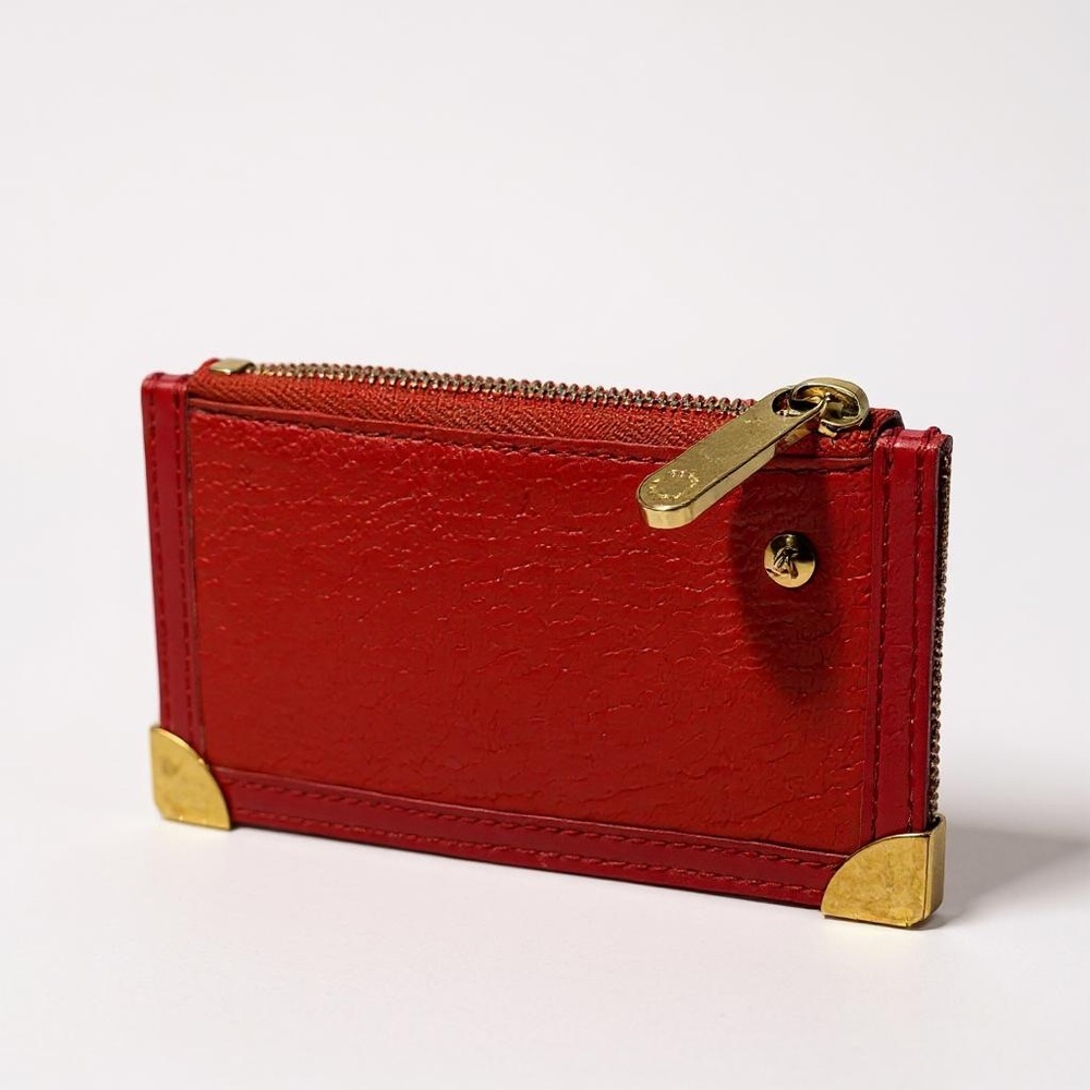 Louis Vuitton Red and Gold Key Card Holder